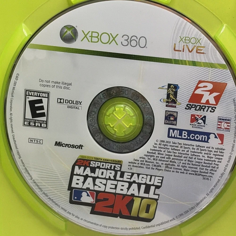 UFC 09 - CIB & MLB 2K10 Case /Disk Only (Xbox 360) T&W